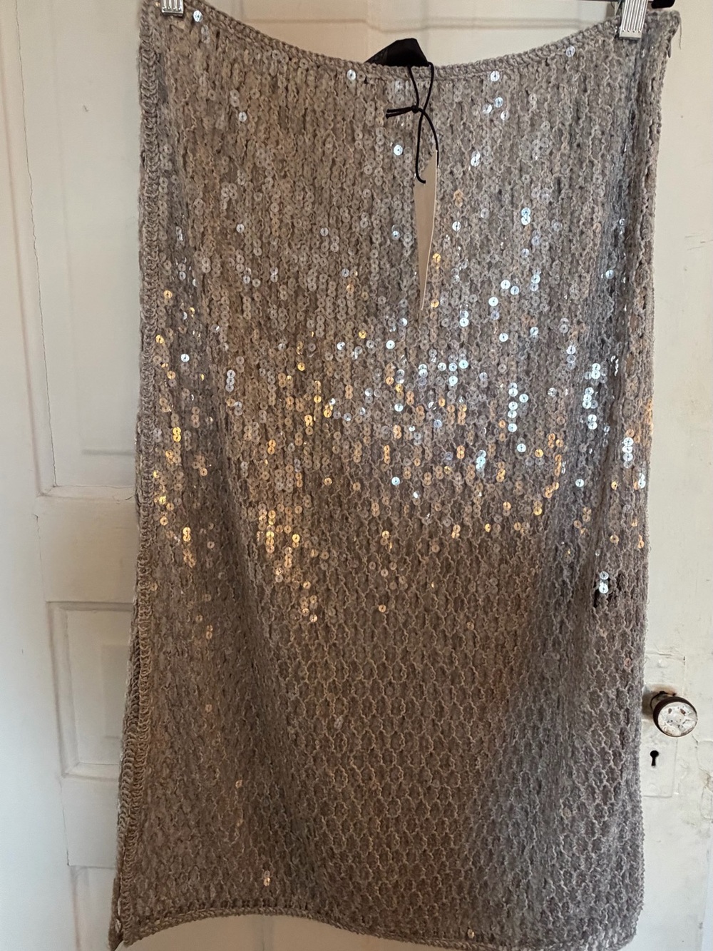 Zara Sequin Midi Skirt